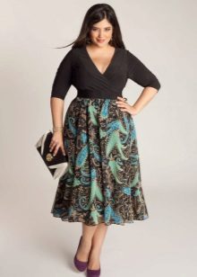 floral midi skirt for obese women