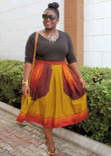 summer midi skirt for obese women