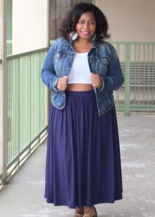 long summer skirt for obese women