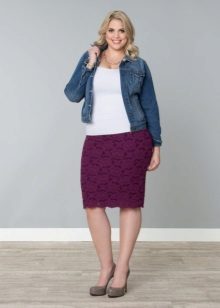 lace pencil skirt for obese women