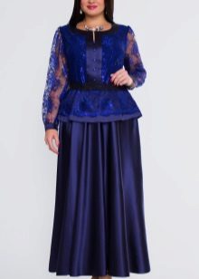 long satin skirt for obese women