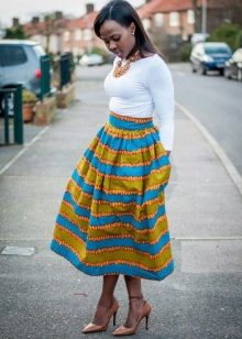 Skirts suitable for women with figure type Pear
