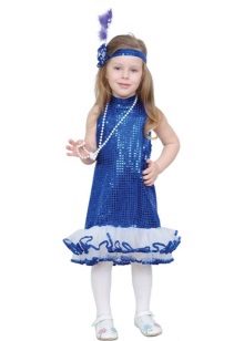 Retro style hairstyle for a cocktail dress for a girl