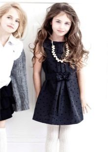 Black cocktail dress for girls