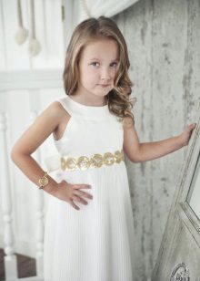 Cocktail dress for girl white