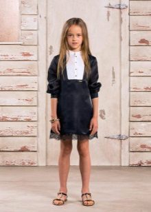 Satin cocktail dress for girls