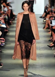 black lace pencil skirt