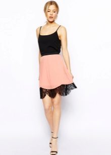 Light summer skirt coral