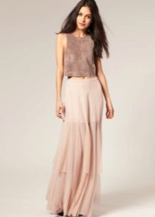 Light summer skirt to the floor