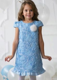 New Year's dress-short A-line for girls