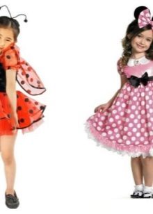New Year's dresses for the girl Miniya a ladybug