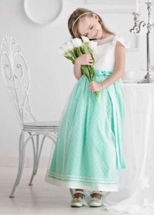 New Year's dress for the girl mint