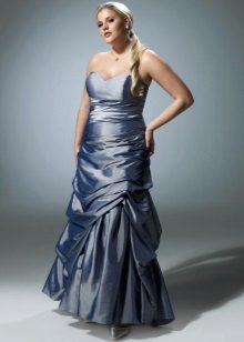 taffeta bustier dress for full