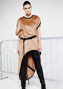 High-Low Velor Dress