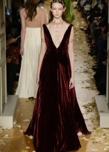 Dress from velor to the floor