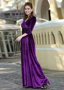 Maxi Velor Dress