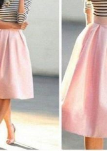 fluffy skirt of medium length