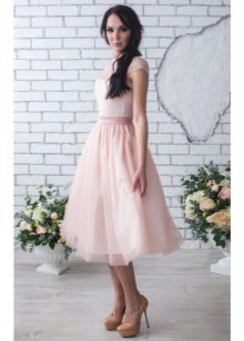 midi fluffy skirt