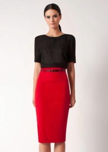 High Waist Pencil Skirt