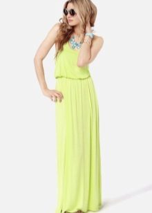 Summer light green dress
