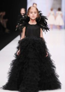 Smart design magnificent dress in a floor for the girl