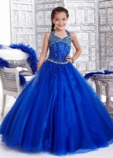 Smart magnificent dress for the girl on shoulder straps