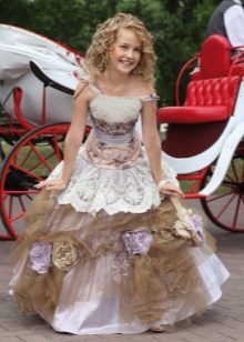 Smart magnificent dress for the girl in a floor