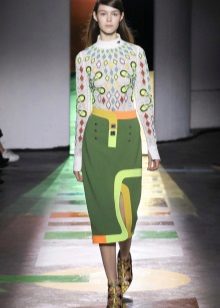 warm green sports skirt