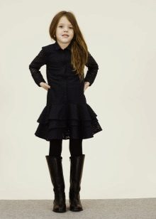 Winter dress shirt to school for girls