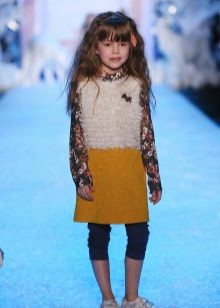 Winter dress-tunic for girls