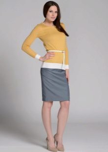 mid-length pencil skirt for office