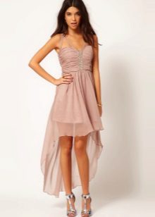 Evening dress with train