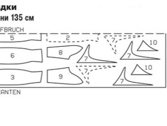 The layout of the wedding dress with frills