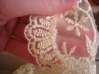 Sewing a festoon on a wedding dress