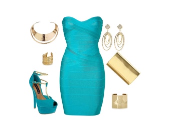 Turquoise dress accessories