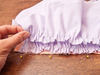 Dressing up the frills on the dress - step 3