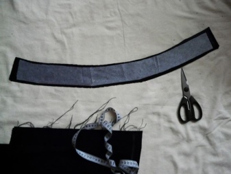 Preparation of a belt for a skirt half sun (conical skirt)
