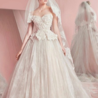 Wedding dress with lace top from ZUHAIR MURAD