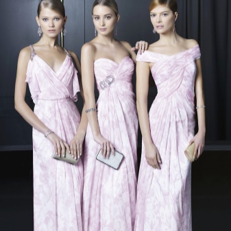 Delicate Pink Bridesmaid Dresses