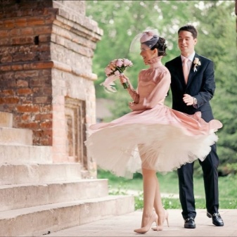 Dress in the style of style with a white petticoat