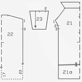 Pattern straight dress with drapery