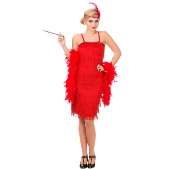 Chicago Red Fringed Dress