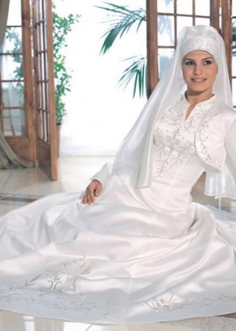 Muslim wedding dress with a bolero