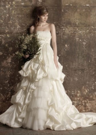 Wedding dress magnificent transformer with drapery