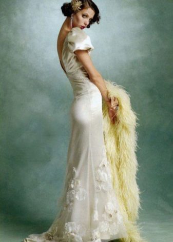 Wedding dress of the 30s