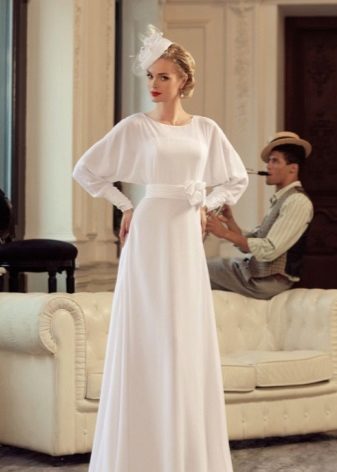 Simple Vintage Wedding Dress with Sleeves