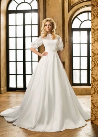 Wedding Dress with Balloon Sleeves