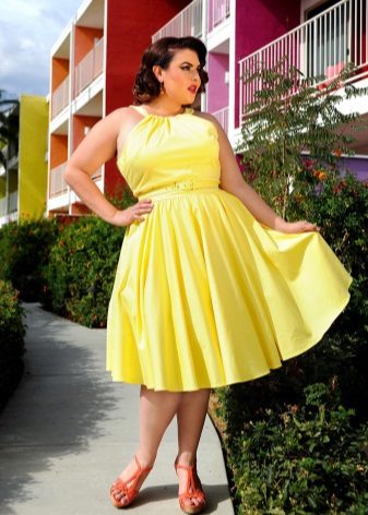 Evening dress for full