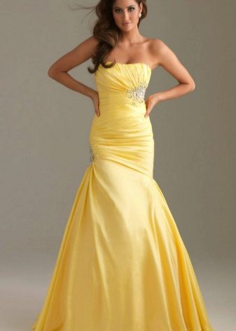 Beautiful yellow evening dress
