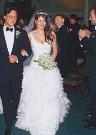 Wedding dress by Elizabeth Hurley